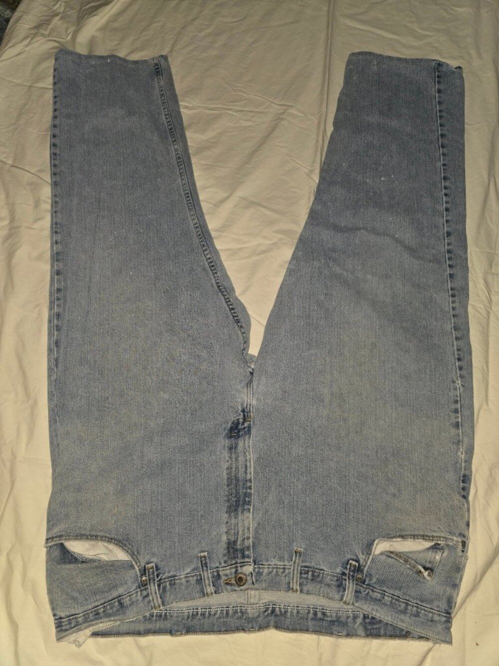 Wrangler Jeans 44x30 Light Wash Work Jeans